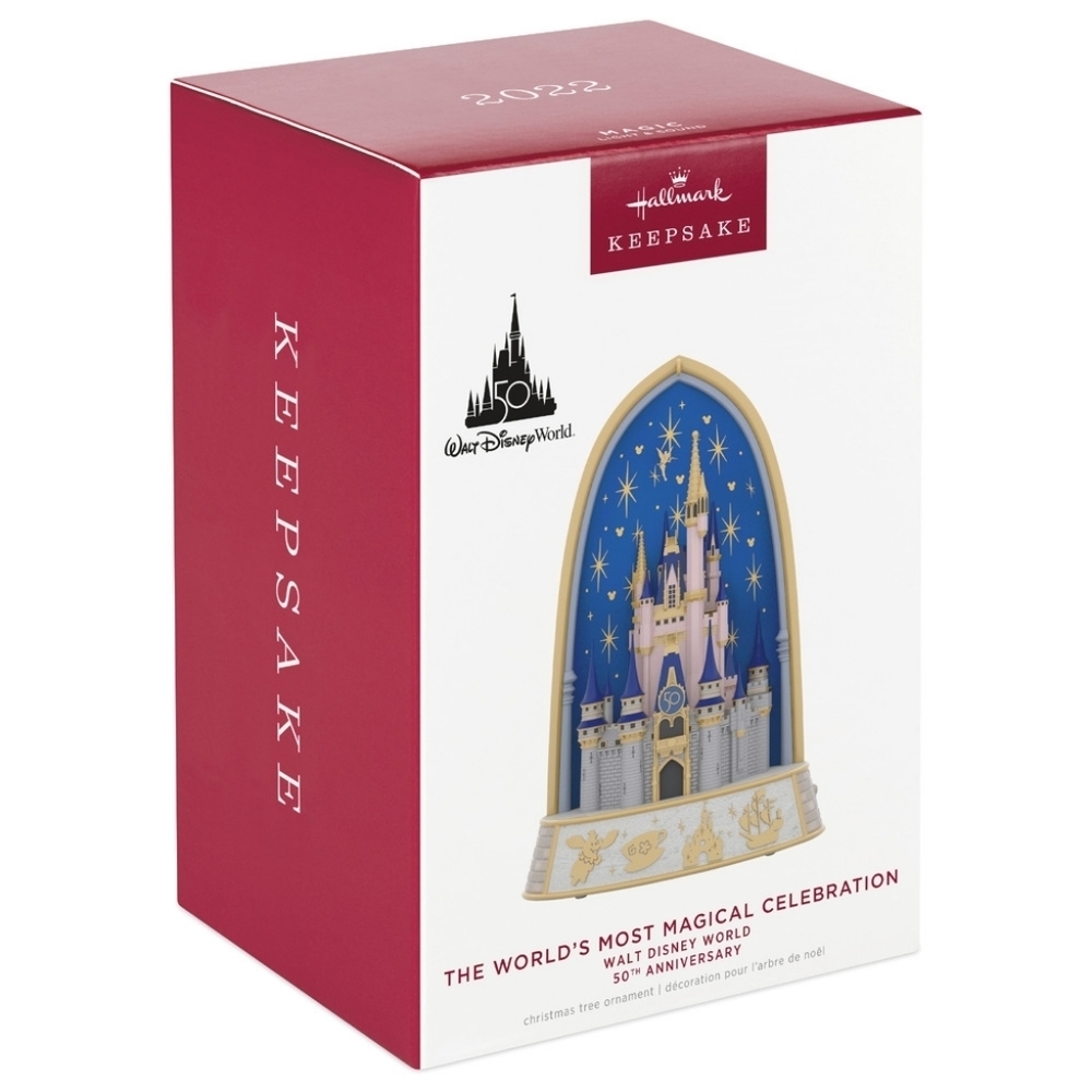 New in box 2022 Hallmark Walt Disney World 50th Anniversary Ornament